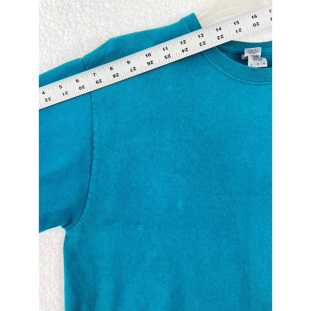 Gildan‎ Mens Daytona Beach Bike Week 2020 79th Anniversary Teal T-Shirt Large